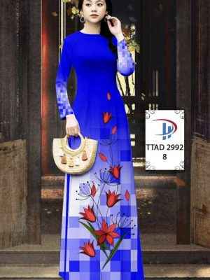 Vải Áo Dài Hoa In 3D AD TTAD2992 42